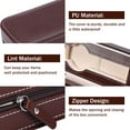 thumbnail image 4 of Brown Durable Watch Storage Case, Watch Case, For Gift Couples, 4 of 8