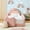 Pink, variant on Avobird Twin Size Cute Dinosaur-Shaped Kids Bed with Safety Guardraild, Solid Wood Toddler Bed Frame for Children for Bedroom, Boucle Fabric, Yellow