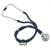 Premium Stethoscopes Sprague Double Tube Adult and Pediatric Stethoscope - Ideal Gift for EMT, Nurse, Doctor, Medical Student, Paramedic and First Responders Includes Accessories (NAVY BLUE)