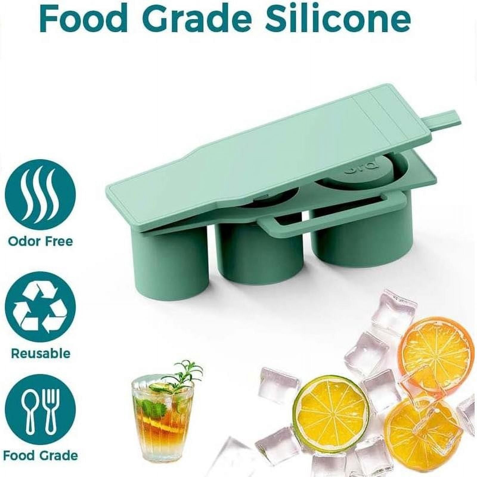 Tray For 40 Oz Tumbler Cup Silicone With Lid And For Drinks Coffee Easy Fill And Release Ice Maker round Ice Packs for Ice Trays Large Silicone Shoulder Sphere Sour Glasses Ice Cubes Reusable Metal