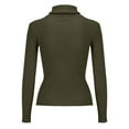 thumbnail image 6 of Holzkary Turtleneck Sweaters for Women Long Sleeve Slim Fit Knit Sweater Lightweight Sweater Fall Fashion 2025 Pullover Soft Basic Knit Dressy Casual Tops Winter Outfits Clothes A L, 6 of 7