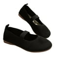 thumbnail image 6 of Gvdentm Womens Shoes Flats Straps Multicolor Round-Toe Flats Dress Shoes Lightweight Soft Sneakers Casual Shoe(Black,10.5), 6 of 9