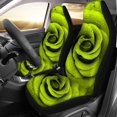 thumbnail image 2 of Tapis de Protection pour Siège Auto Imprimé Fleur Verte - Lavable, Respirant, Antidérapant, Anti-Poussière, 2 of 4