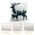 thumbnail image 4 of Orinice Throw Pillow Cover Animal Silhouette of Deer Small Inside The is Pine  Pillowcase Home Decorative Square Pillow Case Cushion Cover White, 4 of 5