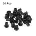 thumbnail image 3 of 50Pcs T Shape Rubber Grommet Mount Dia 5mm ID 3mm H 8.5mm Black Seal Protection Cable Grommets Cable Pipe, 3 of 5