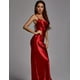 thumbnail image 4 of Vestido BELLA BARNETT satinado con tirantes finos sin espalda, rojo, 4 of 4