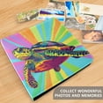 thumbnail image 5 of Leather Cover Photo Album 80 Pockets 4x6 Photos Bookshelf Picture Album Colorful Turtle, 5 of 9