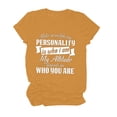 thumbnail image 1 of WEAIXIMIUNG T-Shirts Originaux pour Femmes, Manches Longues, Imprimé Lettre Drôle, Col Rond, Manches Courtes, 1 of 6