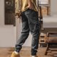 thumbnail image 4 of Pantalones largos para hombre, cintura elástica, transpirables, cómodos, suaves, informales, de playa, de poliéster, 4 of 4