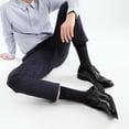 thumbnail image 2 of Men's Mercerized Cotton Dress Socks Business Casual Patterned Crew Sock Lightweight Soft Comfort, 2 of 7