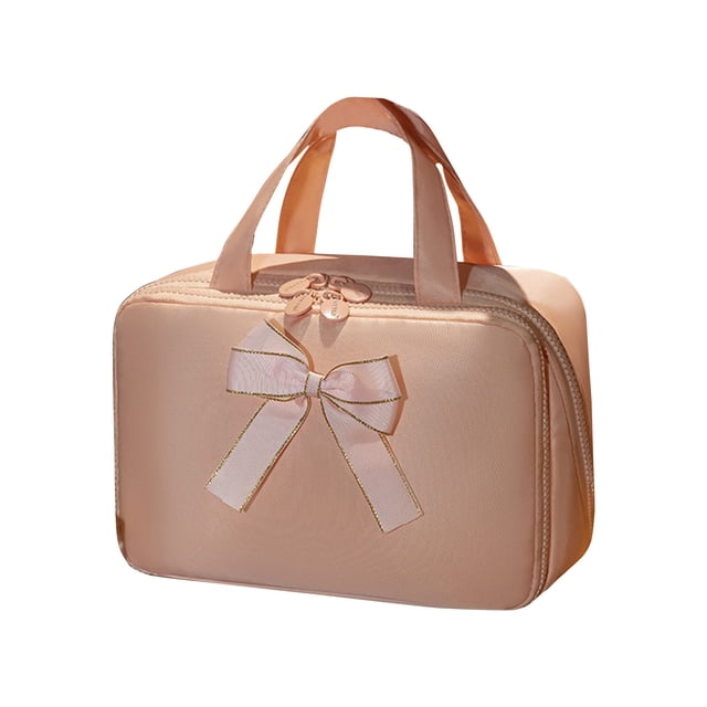 Large Travel Makeup Bag Multi-Functional Waterproof Portable Cosmetics Storage Bag with Partitioned Capacity