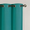 thumbnail image 3 of VCNY Home Neil Turquoise Solid Grommet Blackout Curtain Panel, 52" x 84", 3 of 5