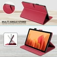thumbnail image 4 of Dteck Case for Samsung Galaxy Tab A7 10.4-inch T500 T505 (2020 Released) ,Magnetic Patterned PU Leather Wallet Card Holder Kickstand Shockproof Protective Folio Cover,Red, 4 of 7