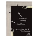 thumbnail image 5 of Hamilton Hills 24x36" Black Metal Frame Bathroom Mirror | Rectangular Vanity | 2" Deep | Hangs Both Ways, 5 of 8