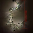 thumbnail image 4 of Artificial Vine Garland with 96 LED Fairy Lights & Timer - Outdoor Indoor Holiday Decor for Home Wall, Courtyard, Party, Wedding, Hanging Flower Garland, 1 Piece (180cm), 4 of 9