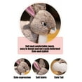 thumbnail image 6 of Plush Bunny Stuffed Animal,Soft Rabbit Plush Toy with Pink Ears and Black Eyes for Kids, 6 of 6