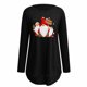 thumbnail image 4 of Pntutb moda mujer estampado manga larga cómodo transpirable cuello redondo tops Pntutb Pntutb-297, 4 of 5