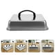 thumbnail image 1 of unbranded Para Y Sartén De Acero Inoxidable Con Rectangular Plateado, 1 of 8