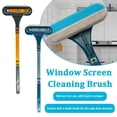 thumbnail image 2 of 2-in-1 Window Screen Cleaning Brush with Squeegee, Multi-Purpose Mesh Screen Cleaner for Patio Door Porch, 2 of 7