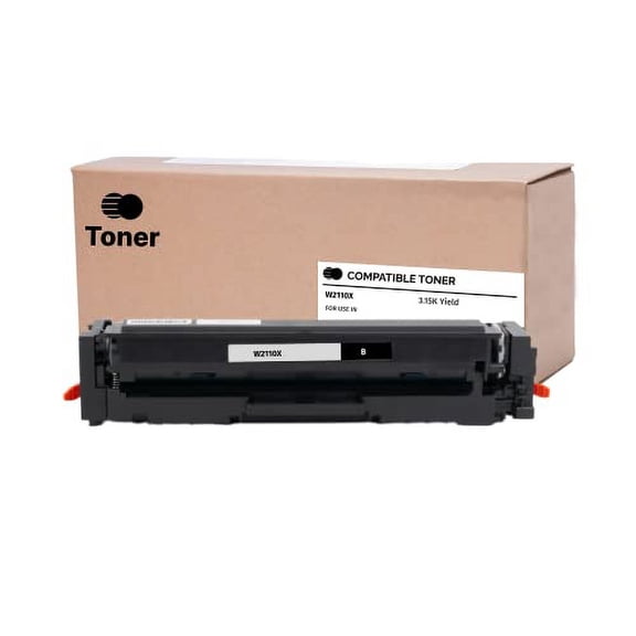 Compatible 206X (W2110X) Toner Cartridge, Black 3.15K High Yield, With New Chip
