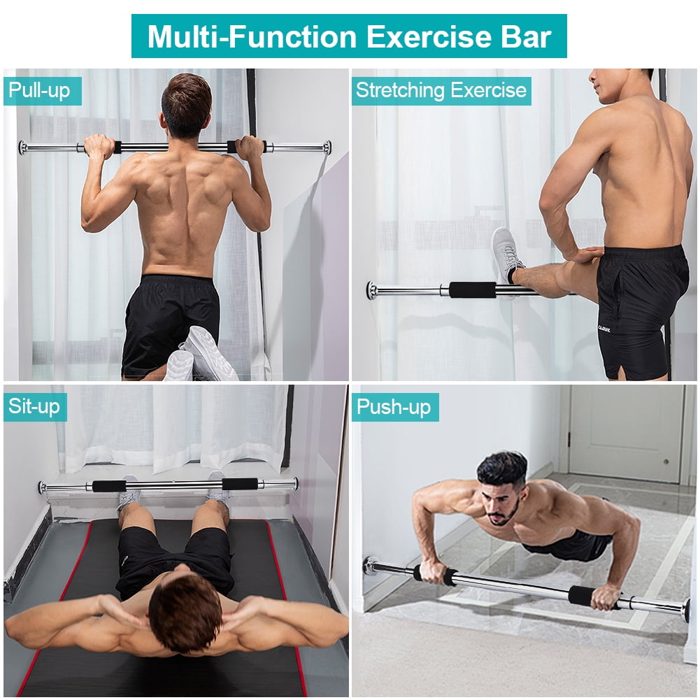 Tebru Portable Workout Gym Exercise Doorway Pull Up Chin Up Bars Home Fitness US STOCK,Training Wheels,Children Training Wheel