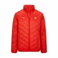 thumbnail image 2 of Scuderia Ferrari Men's Puma Padded Jacket-Black/Red, 2 of 9