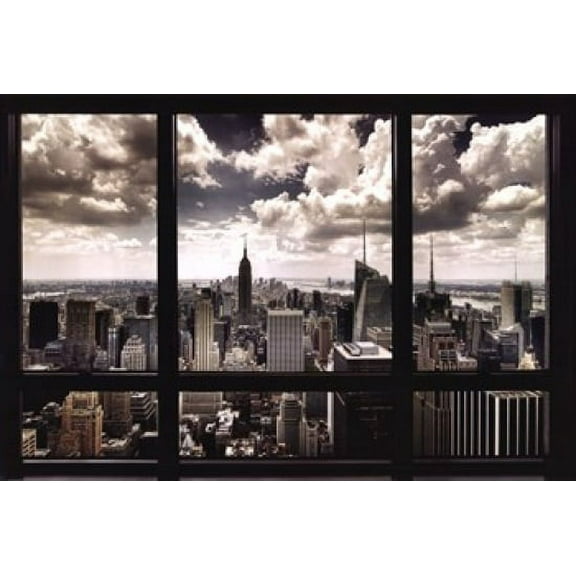 New York Window Poster (36 x 24)
