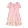 thumbnail image 5 of Cethrio Girls' Nightgowns Size 6, Summer Loose Fit Short Sleeve Mid-length Kids Sleep Dresses Sleepwear Multicolor Size 6, 5 of 8