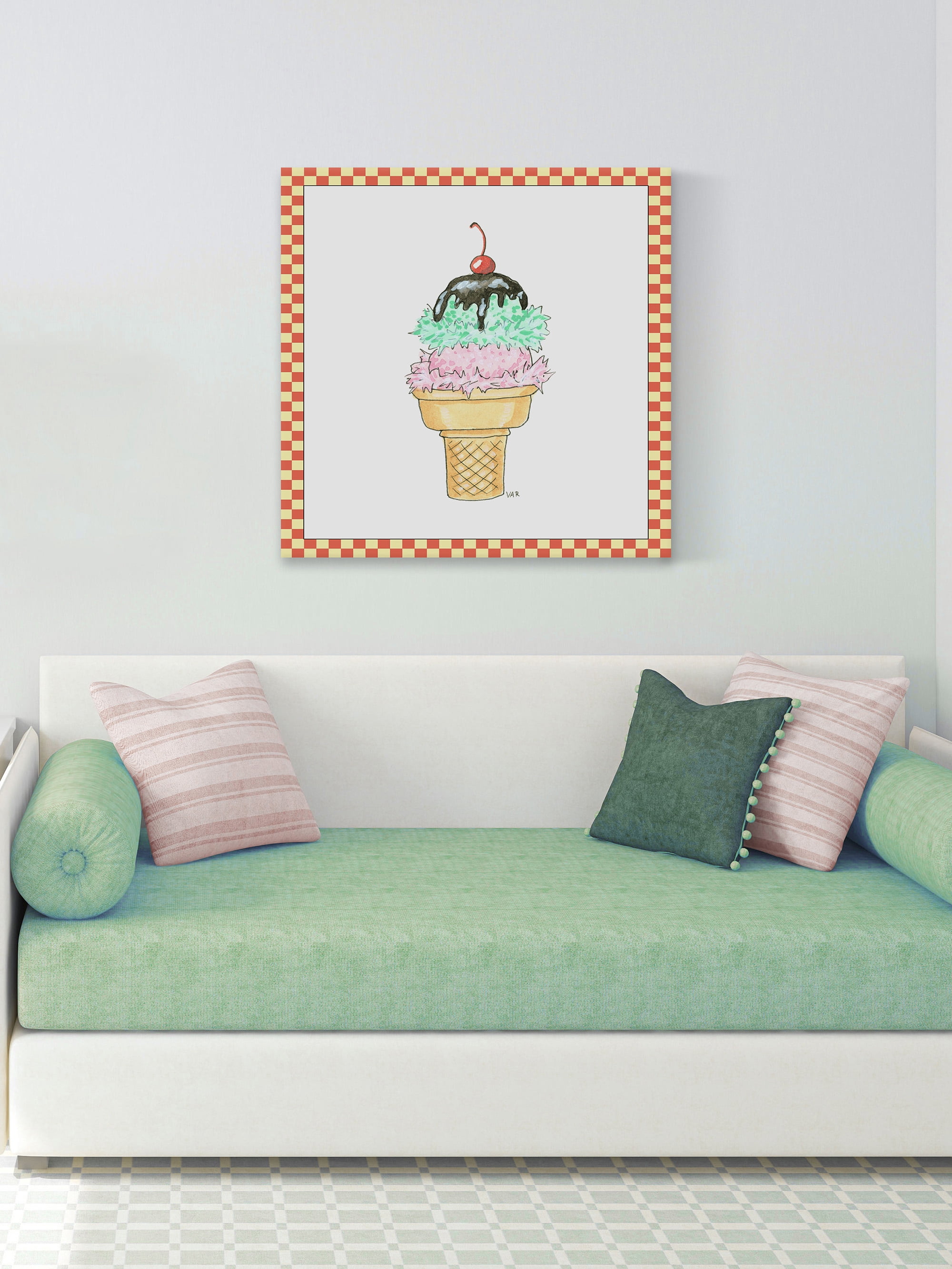 Marmont Hill Ice Cream Parlor I Canvas Wall Art