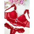 thumbnail image 3 of Scarlett Temptation Lingerie Set (RED, 3XL), 3 of 6