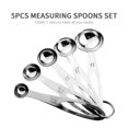 thumbnail image 4 of Zootealy 5PCS Measuring Spoons Set for Dry and Liquid Ingredients Baking Utensils Stainless Steel Heat-Resistant Cookware Set Kitchen Gadgets, 4 of 7