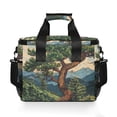 thumbnail image 7 of FORMRS Insulated Cooler Bag 24 Cans Capacity Soft Leakproof Lunch Box with Side Pockets, Retro Pine Tree, 7 of 7