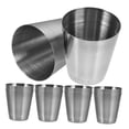 thumbnail image 4 of OUNONA Portable Stainless Steel Wine Cup for Camping Barbecue and Parties Silver Mini Size 10pcs, 4 of 8