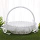 thumbnail image 3 of Glinting Flower Girl Basket Set Flowers Romantic Design Wedding Flower Baskets White Flower Basket Ceremony Party Suppli, 3 of 4