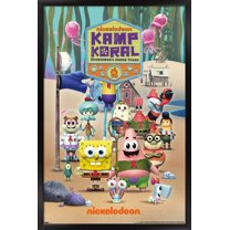SpongeBob Squarepants : Kamp Koral - Key Art Wall Poster, 22.375" x 34" Framed