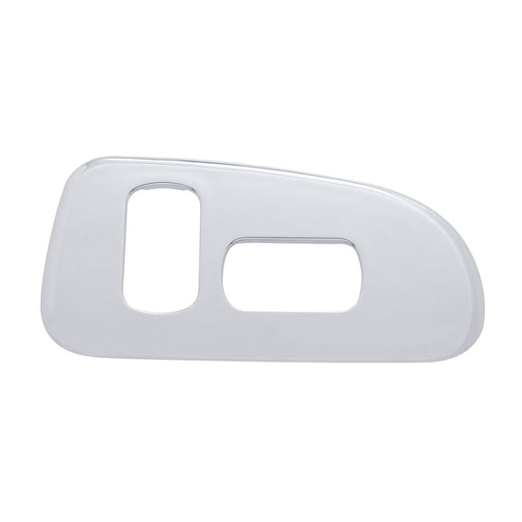 Window Chrome Plastic Switch Panel 2 Cutouts For 2006-2019 Peterbilt -Passenger