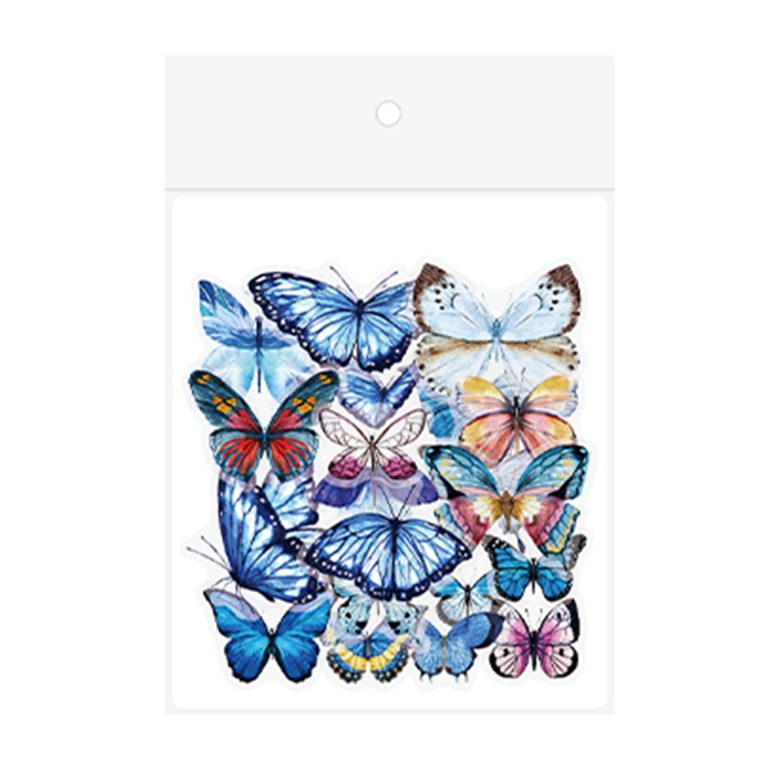  240 Pieces Butterfly Stickers PET Waterproof Transparent  Decorative Decals for Scrapbook Bullet Journal Planners Cards Envelopes  Water Bottles Resin DIY Crafts