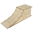 thumbnail image 3 of BELOVING Finger Skateboard Ramp Set Accessories Desktop Ornament Wooden Children Kids Slope, 3 of 6