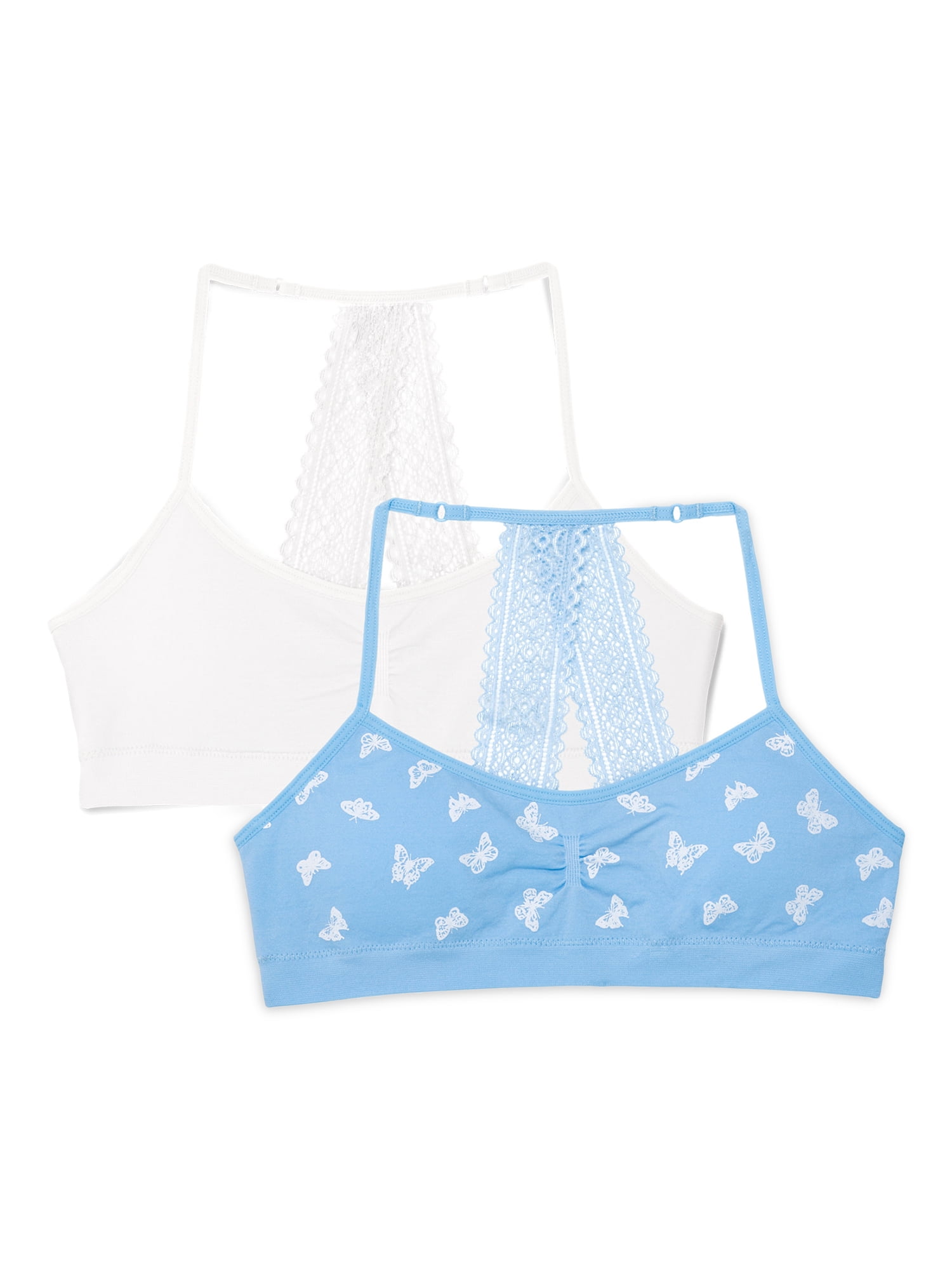 Wonder Nation Girls Seamless Bra, 2-Pack, Sizes XS-2XL
