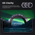 thumbnail image 5 of For iPhone 14 Pro/14 Pro Max - A Set of 3 Black Jewelled Glass Camera Lens Protectors, 5 of 6