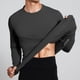 thumbnail image 5 of pstuiky camisas de manga larga para hombre, Camiseta de manga larga con cuello redondo y protección solar para entrenamiento físico, elástica, para exteriores, para hombre camisetas de hombre l, 5 of 7