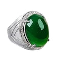 thumbnail image 1 of Guardurnaity Joyas de color plata blanca con diamantes de circón dominantes - Regalo para un ser querido Anillos redimensionables Ropa, zapatos y accesorios Miscelánea platino, 1 of 6