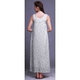 thumbnail image 2 of Bimba Robe de Nuit en Rayonne Imprimée pour Femmes, Sans Manches, Tenue de Nuit, Robe Maxi - TG, 2 of 5