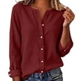 thumbnail image 2 of Lightweight Jacket Women Solid Color Long Sleeve Button Front Top For Everyday Casual Wear Spring Jackets For Women, 2 of 7
