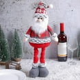 thumbnail image 4 of Christmas Santa Snowman-Reindeer Christmas Decoration Leg Table Mantel Decoration, Retractable Standing Ornament, 4 of 4