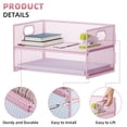 thumbnail image 2 of Organizador de Papel Marbrasse de 2 Niveles con Asa Rosa, 2 of 6