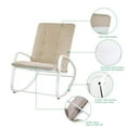 thumbnail image 2 of Patio Furniture Rocking Chairs Metal Outdoor Chair White, 2 of 6