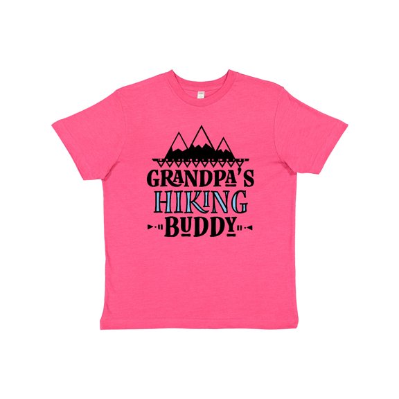 Inktastic Grandpa Hiking Buddy Hiker Youth T-Shirt