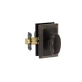 thumbnail image 2 of Delaney Designer 684408S Rosa Series Passage Door Knob Set With Square Backplate, 2 of 3