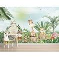 thumbnail image 1 of Muravie Cute Animals In The Forest 3D Kids Wallpaper, 1 of 3